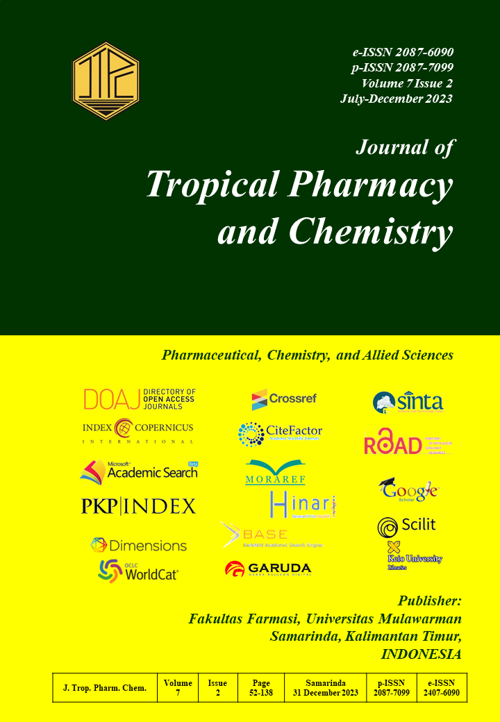 					View Vol. 7 No. 2 (2023): J. Trop. Pharm. Chem.
				